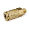 Primefit Universal Coupler Brass 1/4" x 1/4" Male NPT UC1414MB - alternate 1
